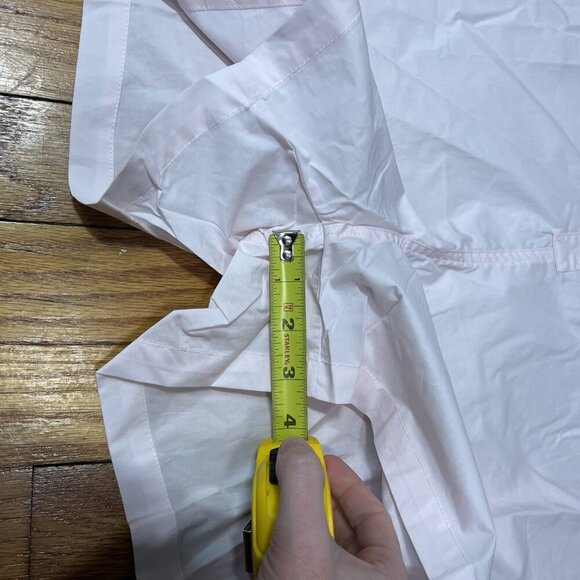 Parke Pink Cotton Long Sleeve Button Front Polo Romper Size Medium - Picture 7 of 8